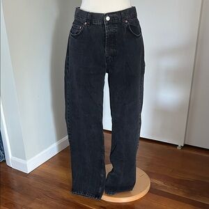 ASOS Black Straight Leg Jeans